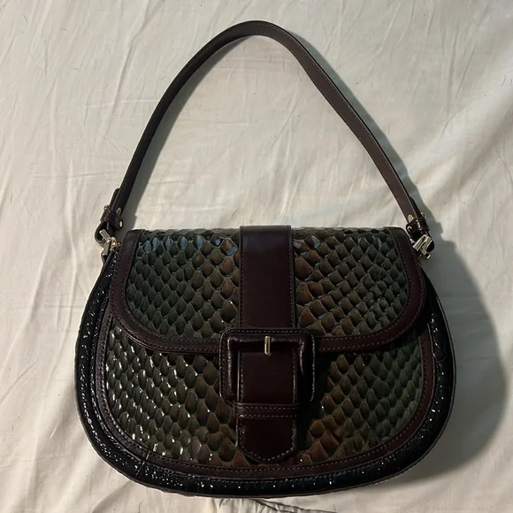 Brahmin Small Cynthia Leather Shoulder Bag - Hunter Amaya - Picture 2 of 8